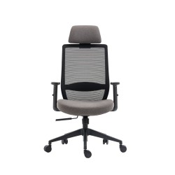 Silla giratoria (negro-gris)