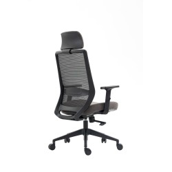 Swivel chair (black-gray)