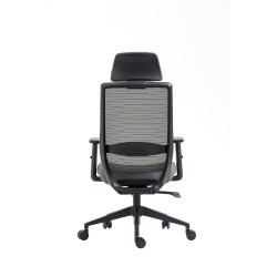 Swivel chair (black-gray)