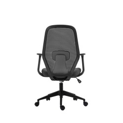 Silla giratoria (negro-gris)