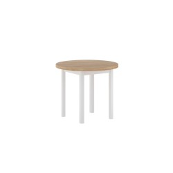 Round table (golden oak craft/white) Fi90