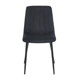 Velvet chair (black)