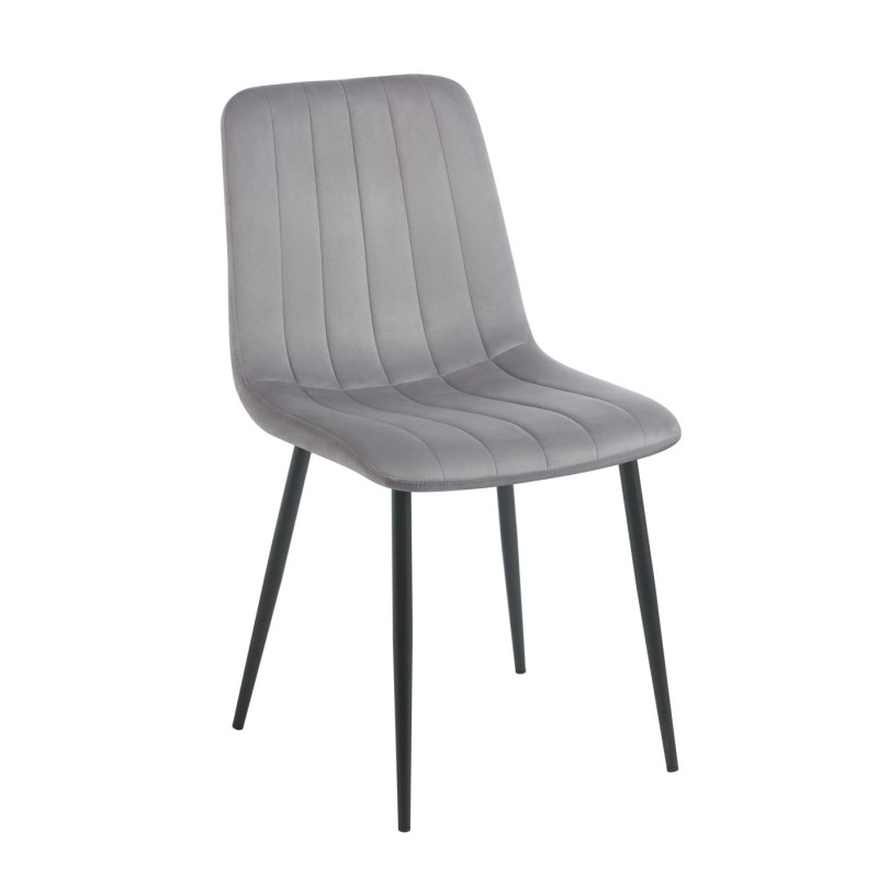Silla de terciopelo (gris)