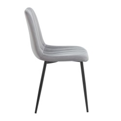 Silla de terciopelo (gris)