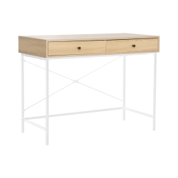 Desk (natural oak/white frame)