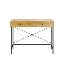 Desk (natural oak/black frame)