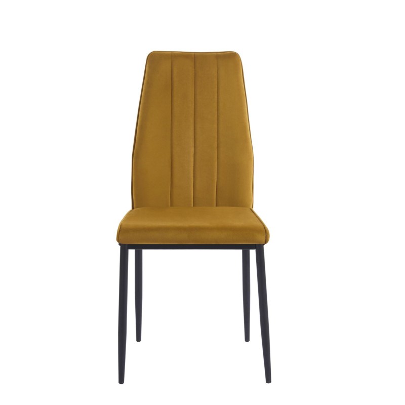 Velvet chair (curry)