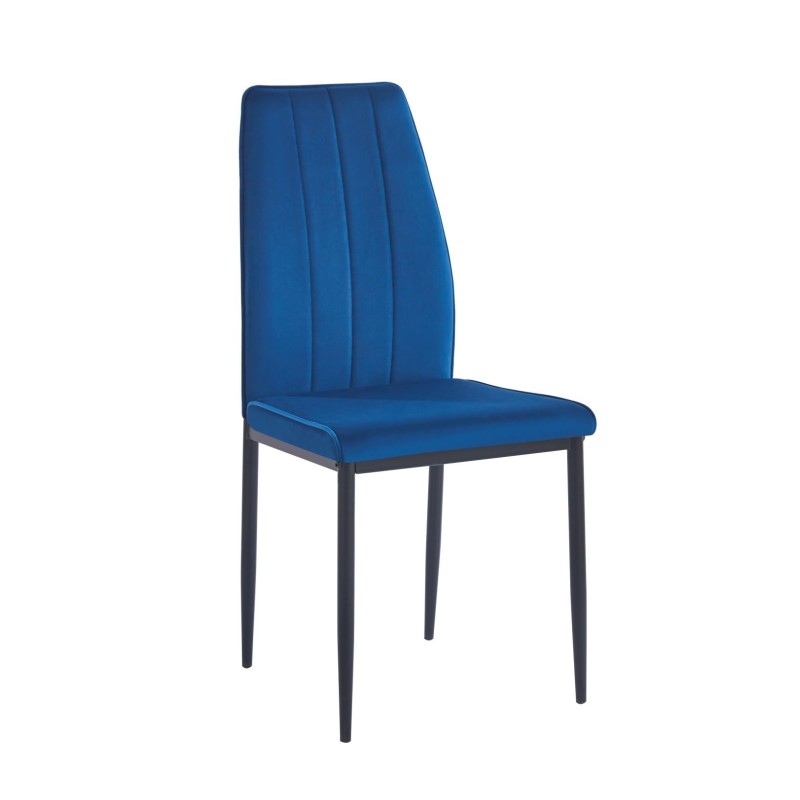 Velvet chair (blue)
