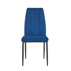 Silla de terciopelo (azul)