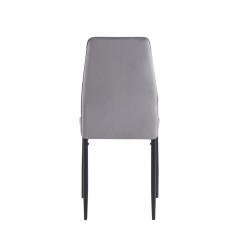 Silla de terciopelo (gris)