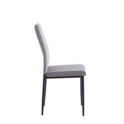 Silla de terciopelo (gris)