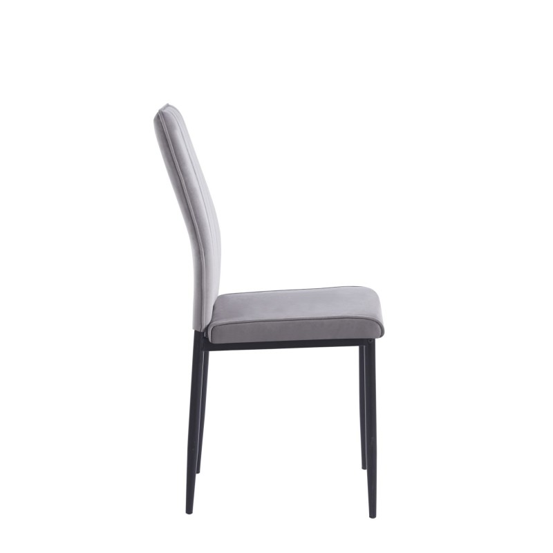 Silla de terciopelo (gris)