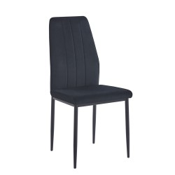 Velvet chair (black)