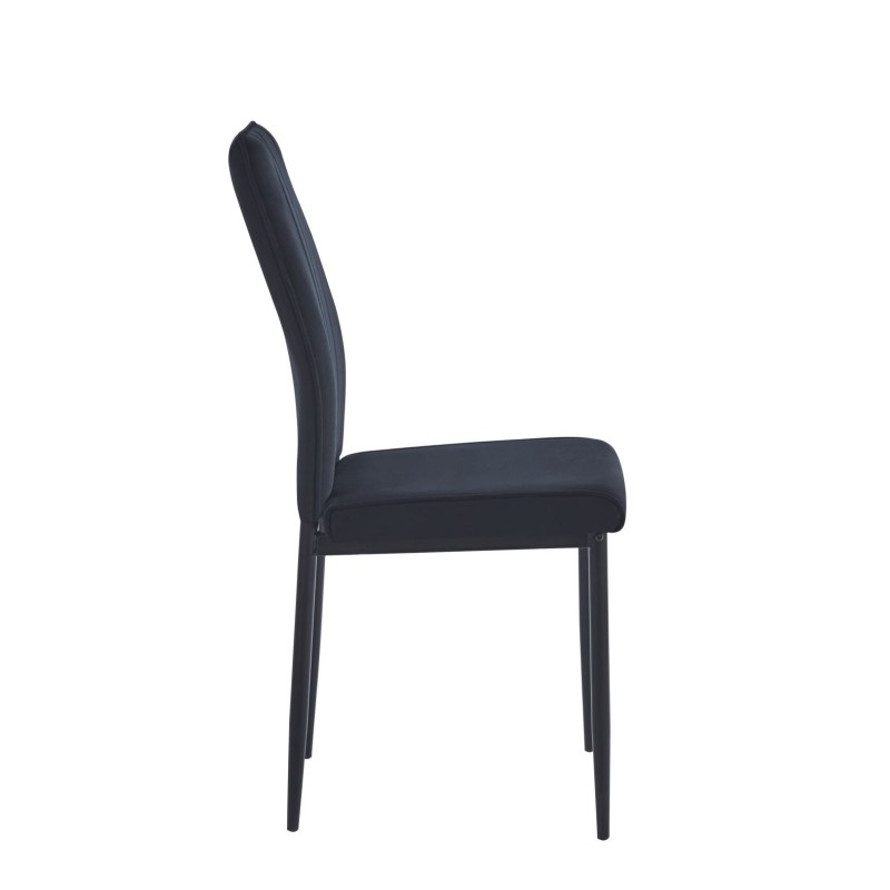 Velvet chair (black)