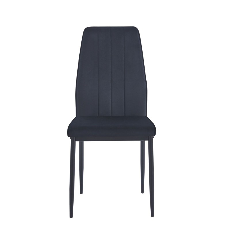 Velvet chair (black)