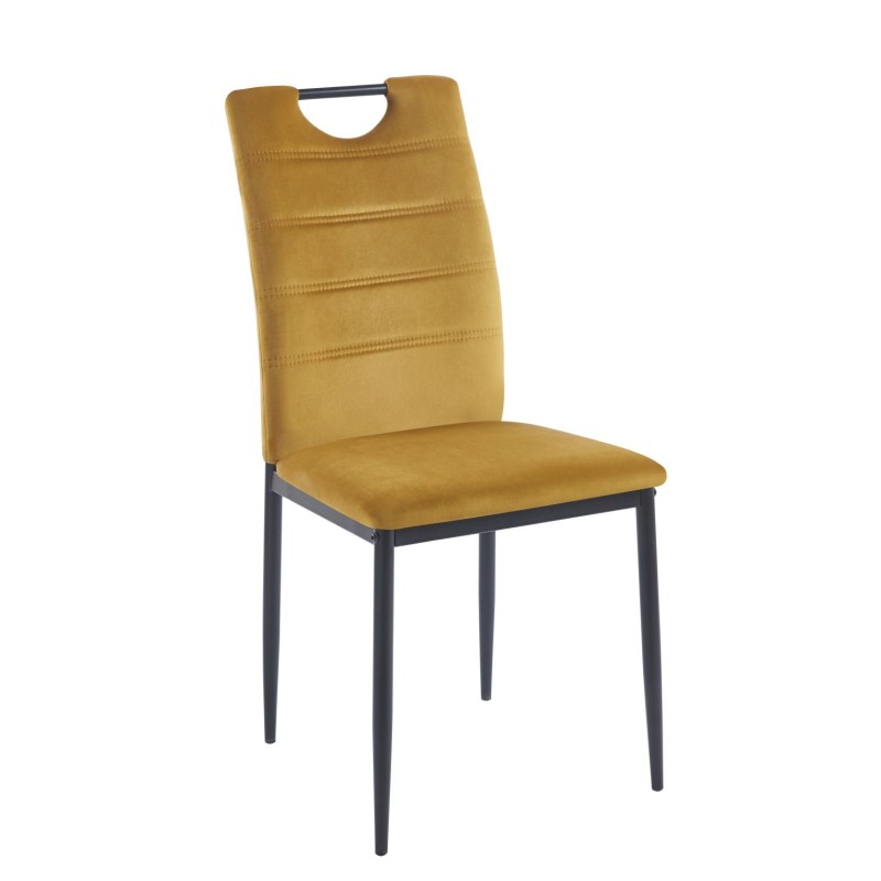 Velvet chair (curry)