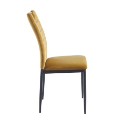 Velvet chair (curry)