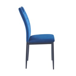 Velvet chair (blue)