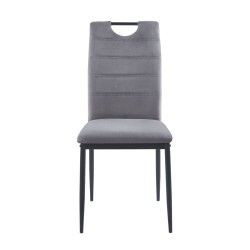Silla de terciopelo (gris)