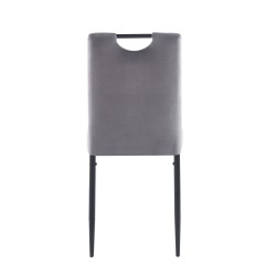 Silla de terciopelo (gris)
