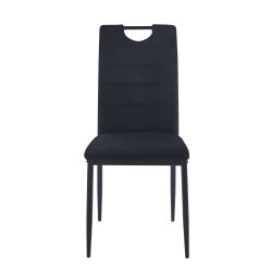 Velvet chair (black)