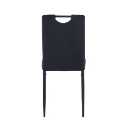 Velvet chair (black)