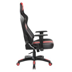 Drehbarer Gaming-Stuhl (schwarz-rot)