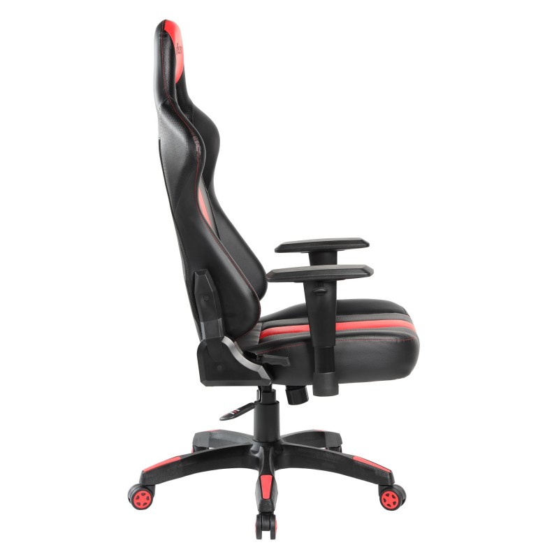 Silla gaming giratoria (negro-rojo)