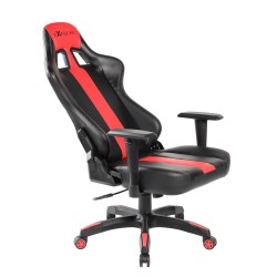 Drehbarer Gaming-Stuhl (schwarz-rot)