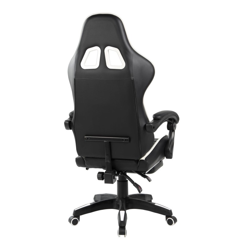 Drehbarer Gaming-Stuhl (schwarz-weiß)