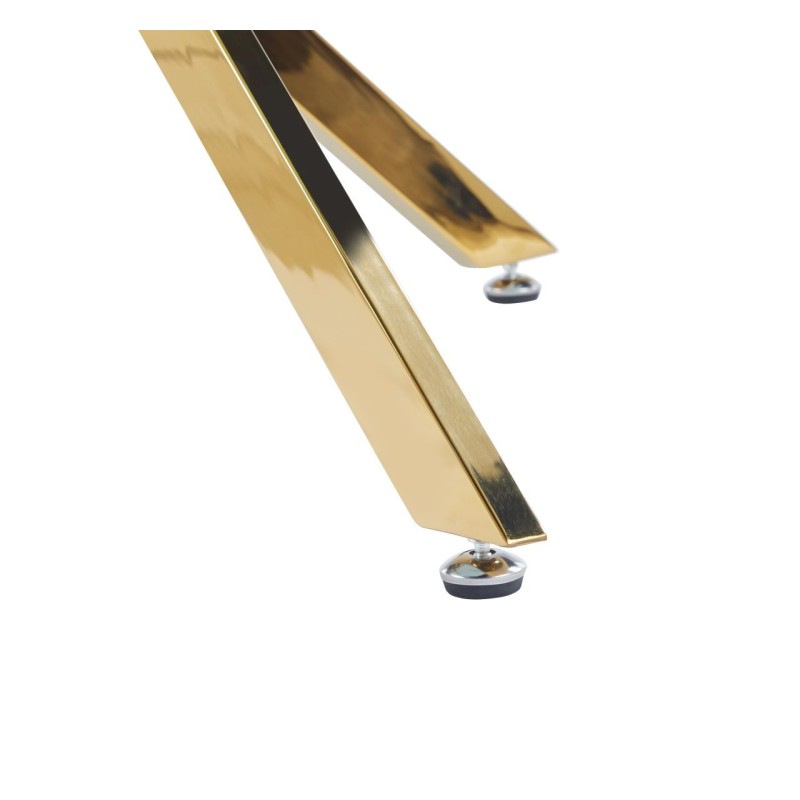 Table (white marble/gold) 100x100