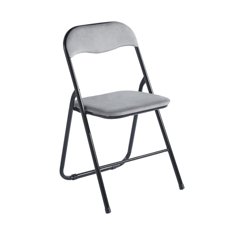 Klappstuhl Samt (grau)
