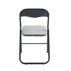 Klappstuhl Samt (grau)