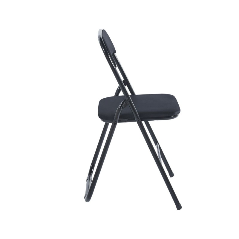 Klappstuhl Samt (schwarz)