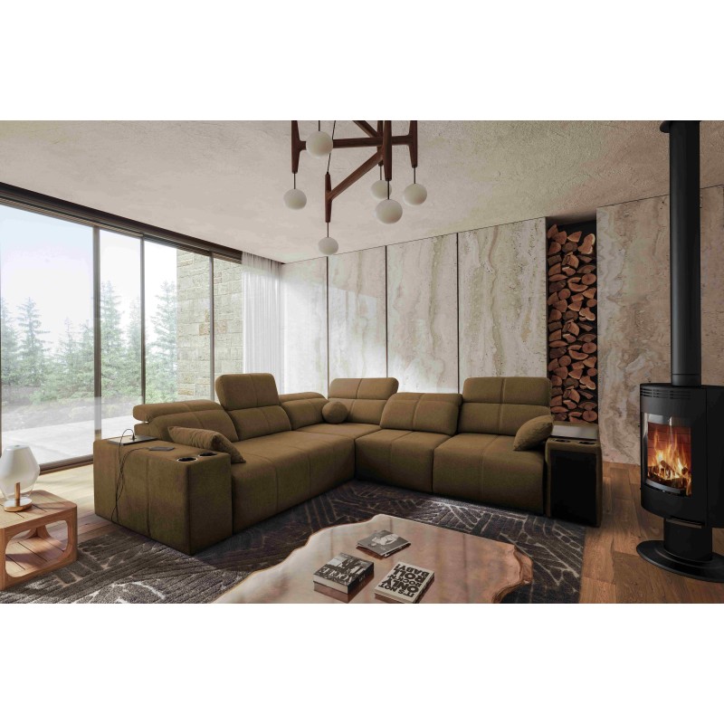 Milano III corner sofa with a sleeping function - elegance and functionality in one!