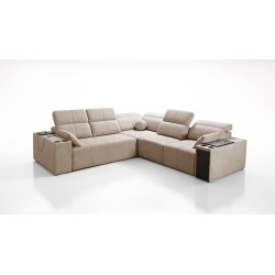 Milano III corner sofa with a sleeping function - elegance and functionality in one!