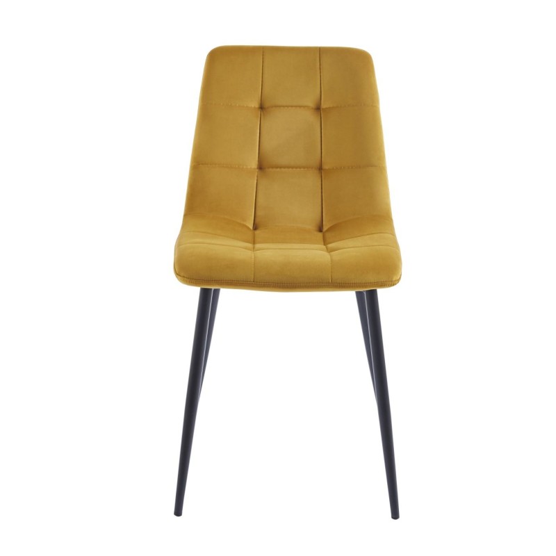 Velvet chair (curry)