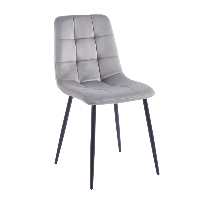 Silla de terciopelo (gris)
