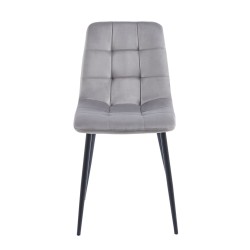 Silla de terciopelo (gris)