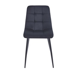 Velvet chair (black)