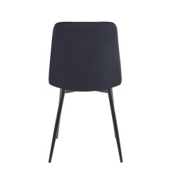 Velvet chair (black)