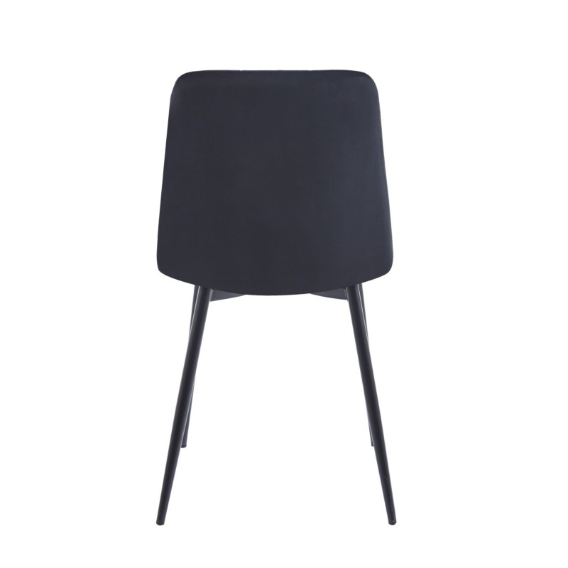 Velvet chair (black)