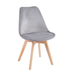 Velvet chair (gray)