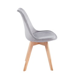 Velvet chair (gray)