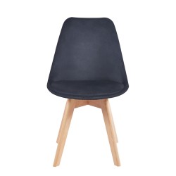 Velvet chair (black)