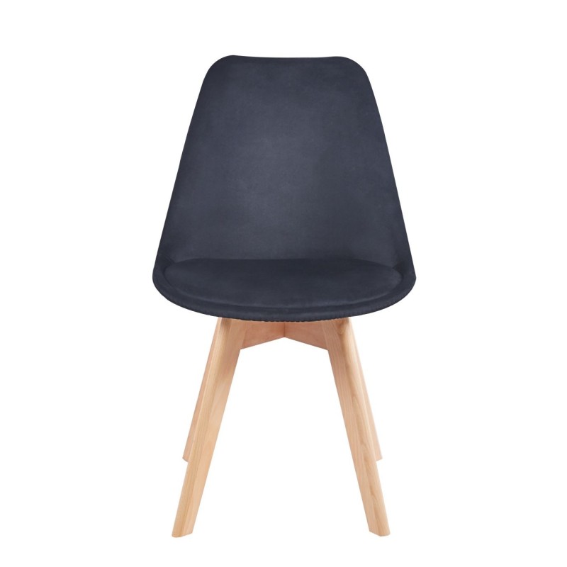 Velvet chair (black)