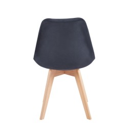 Velvet chair (black)