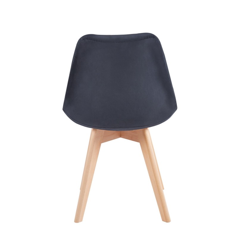 Velvet chair (black)