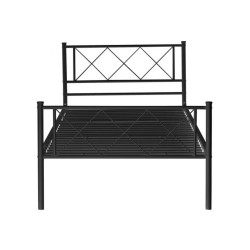 Cama de metal 90x200 (negra)