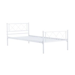 Metallbett 90x200 (weiß)